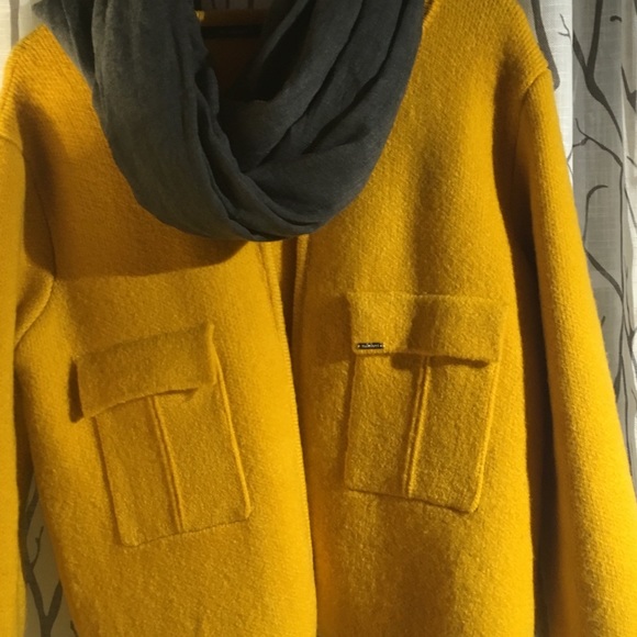 Coat sweater mustard - Picture 4 of 8